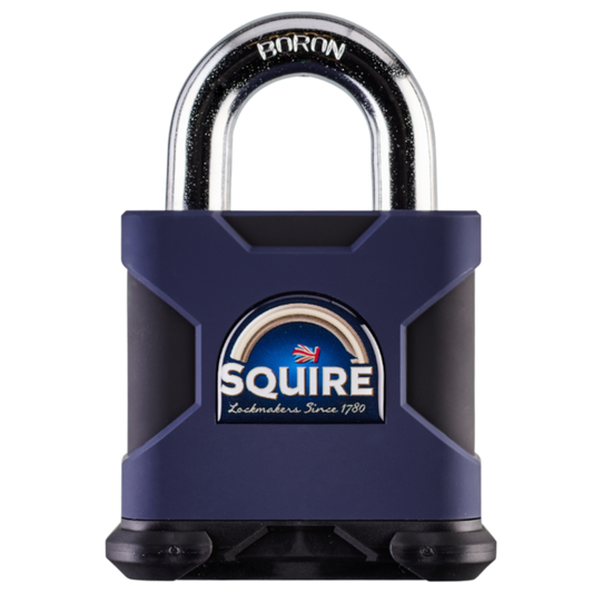 SQUIRE SS80S Elite Dimple Cylinder Open Shackle Padlock Keyed To Differ - Dark Blue