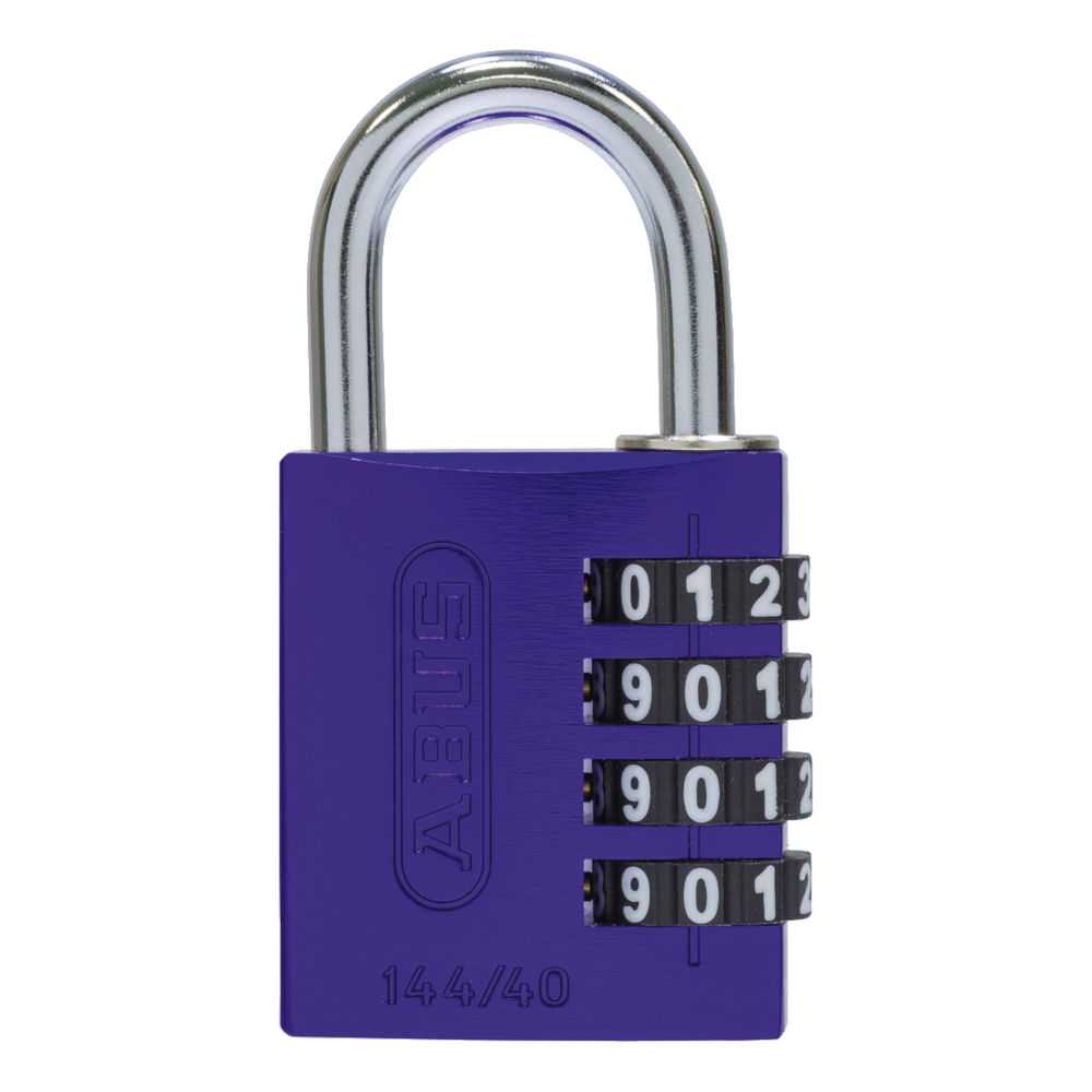 ABUS 144/40 Combination Padlock 40mm Body Purple