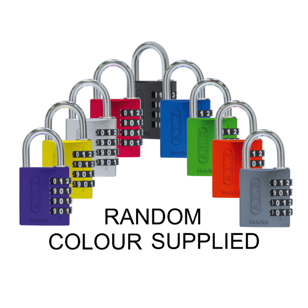 ABUS 144/40 Combination Padlock 40mm Body Assorted Colours