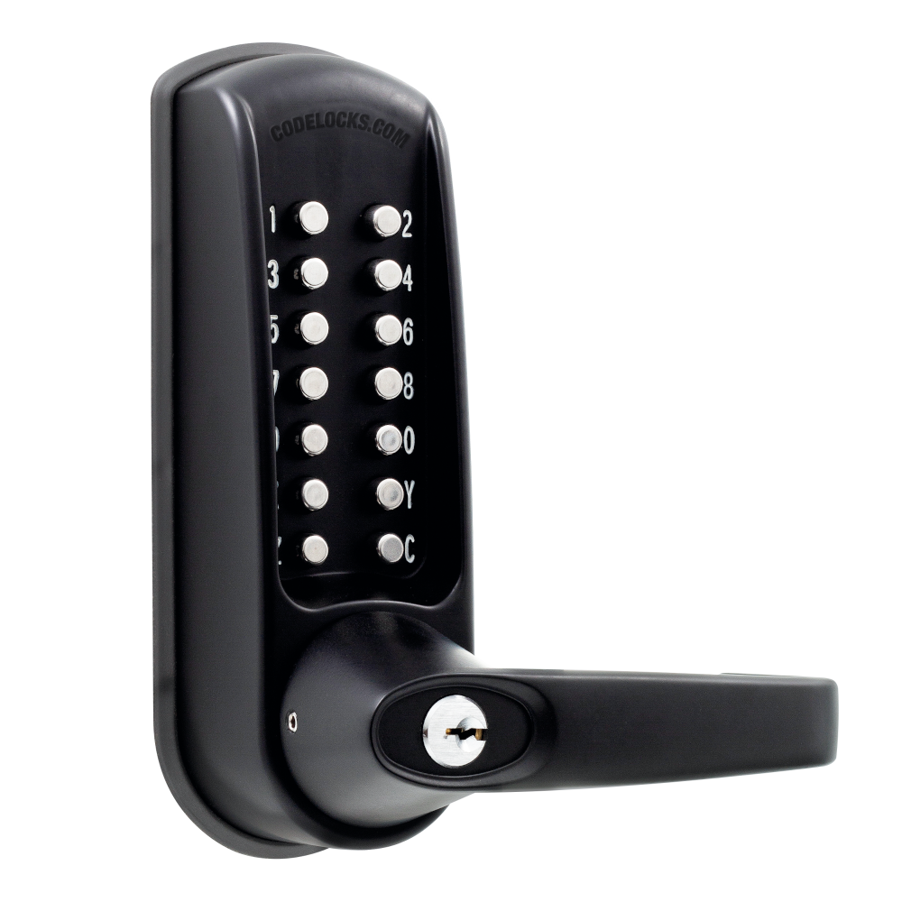 CODELOCKS CL0600 Marine Grade Digital Lock Front Only To Suit Panic Latch Black