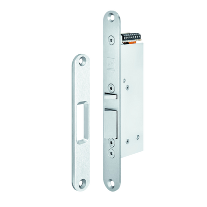 ABLOY Eff 351U80 Monitored Electric Lock 12V DC Fail Unlocked With 54mm Strike Plate - Stainless Steel