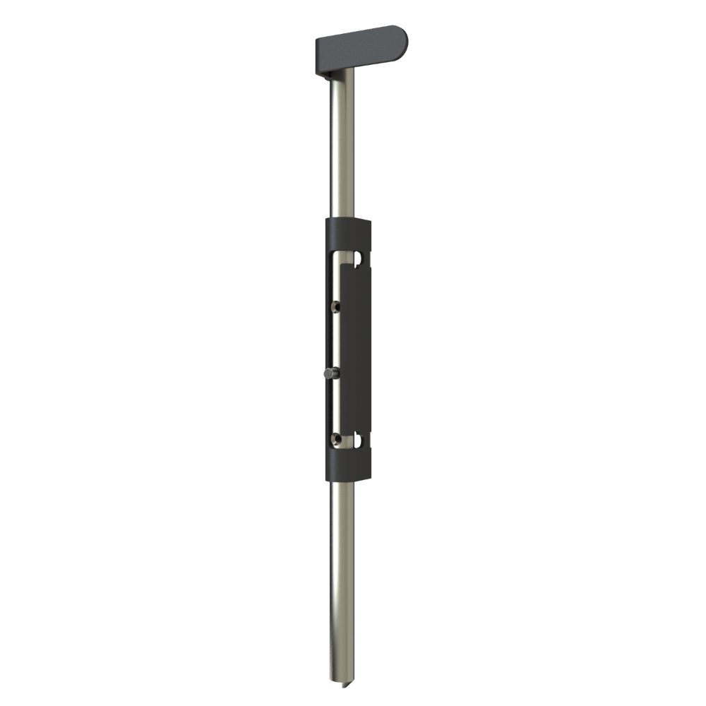 GATEMASTER Locking Drop Bolt Aluminium Bolt LDB - Black