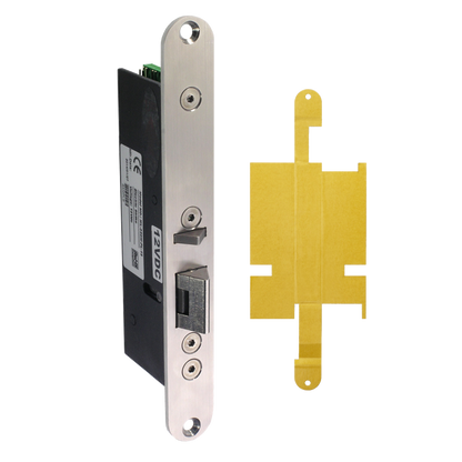 ICS Fire Rated FR-ML350 Electric Lock Monitored 12 V DC - Stainless Steel