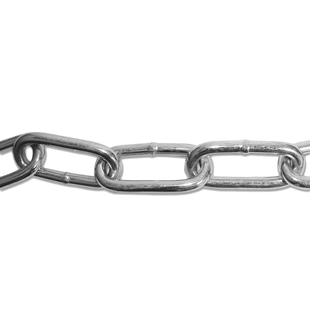 ENGLISH CHAIN Case Hardened Chain 6mm 15m - Zinc Plated