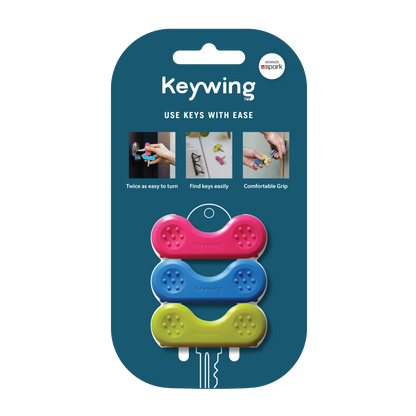 KEYWING Key Turner Triple Pack - Assorted Colours