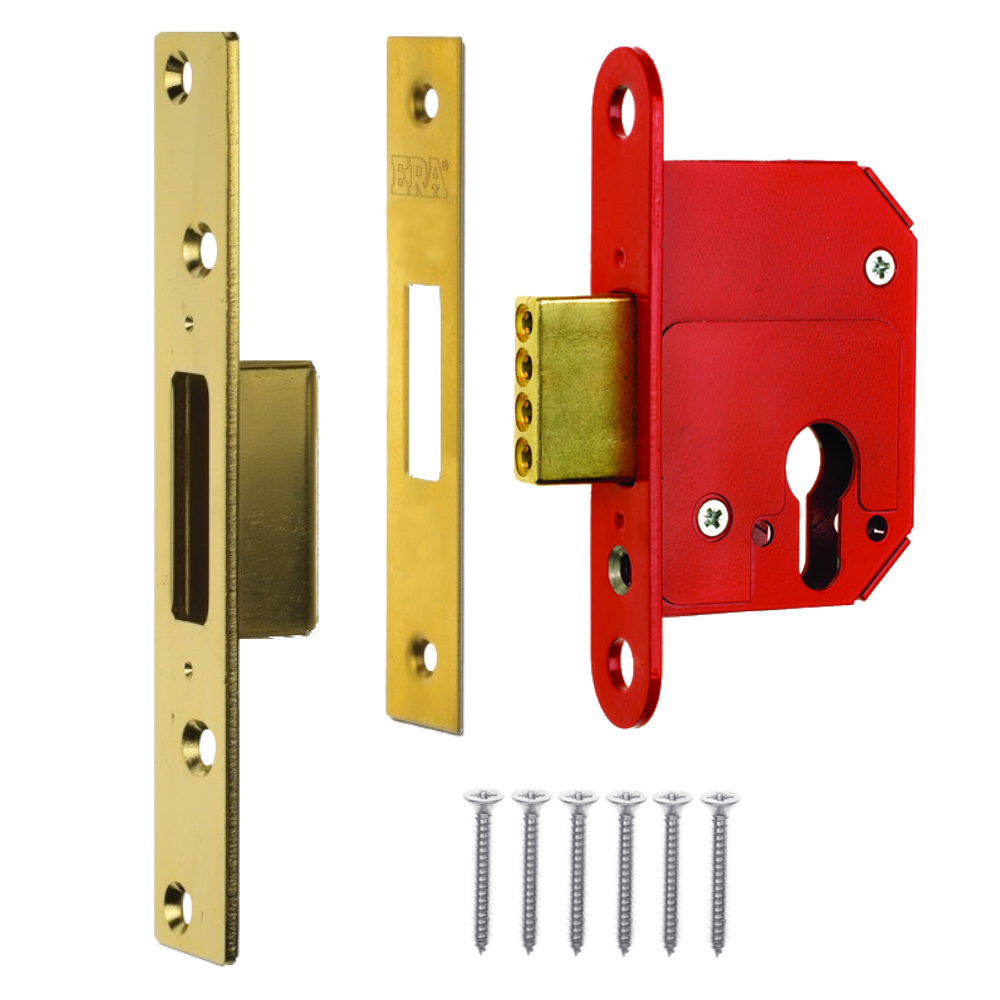 ERA 263 & 363 Fortress Euro Deadlock Case Only 263 Case Only 63mm - Polished Brass