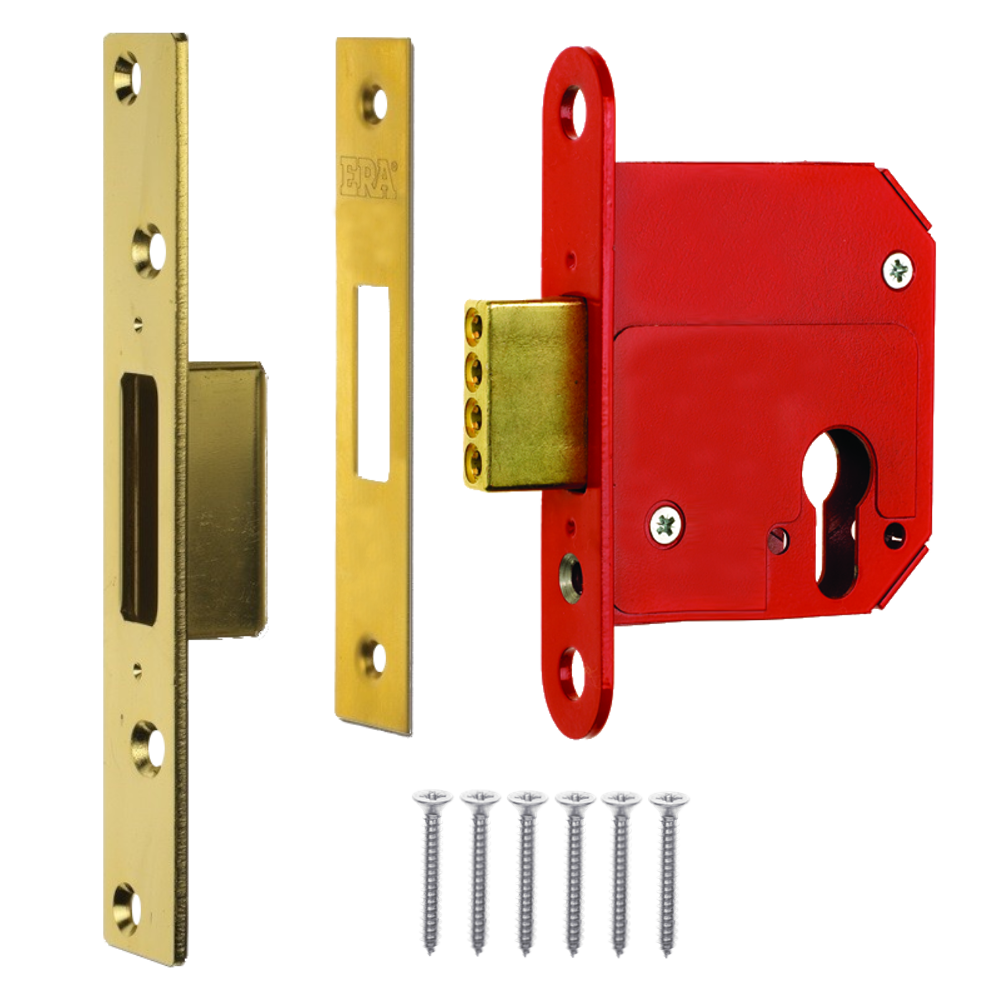 ERA 263 & 363 Fortress Euro Deadlock Case Only 363 Case Only 75mm - Polished Brass