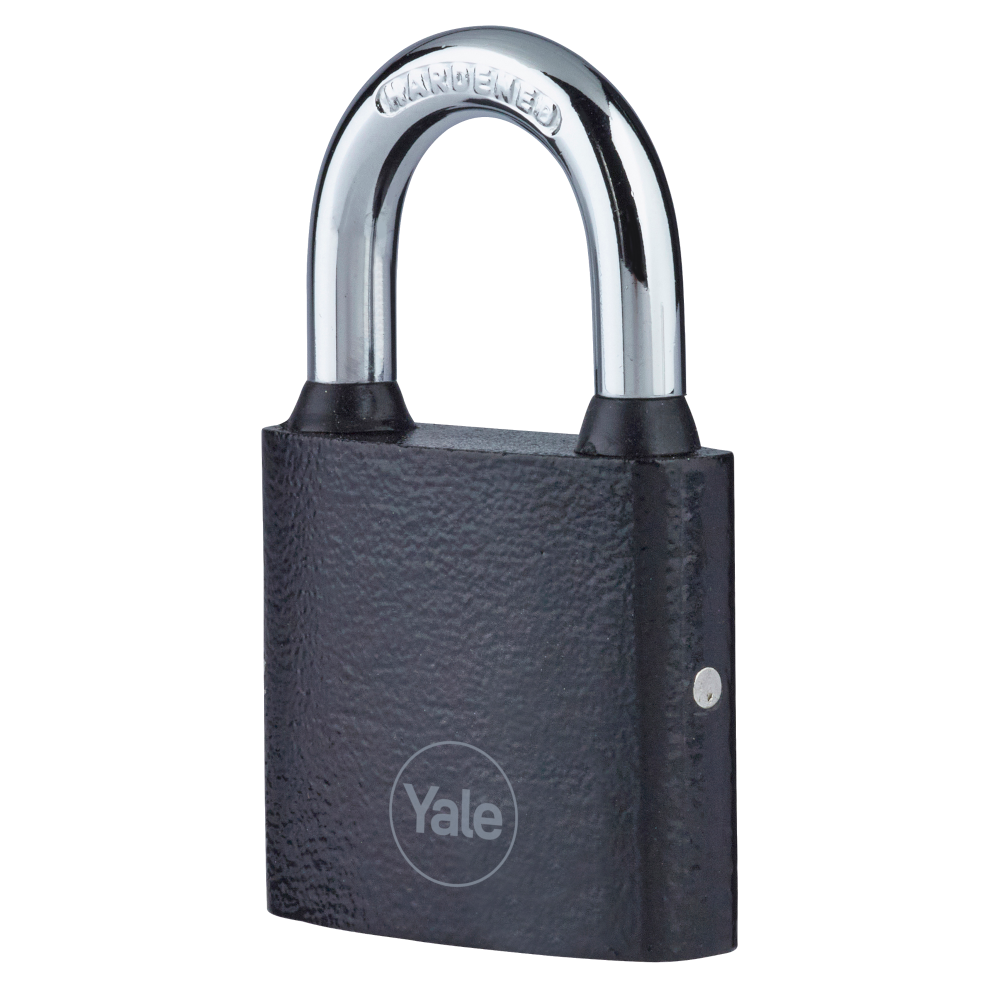 YALE Y111B Series Cast Iron Open Shackle Padlock Black 38mm Y111B/38/121/1 - Black