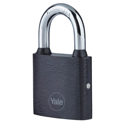 YALE Y111B Series Cast Iron Open Shackle Padlock Black 38mm Y111B/38/121/1 - Black