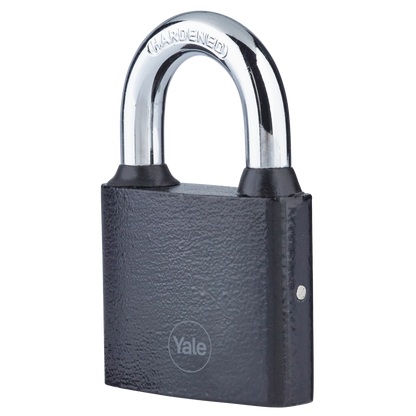 YALE Y111B Series Cast Iron Open Shackle Padlock Black 50mm Y111B/50/125/1 - Black