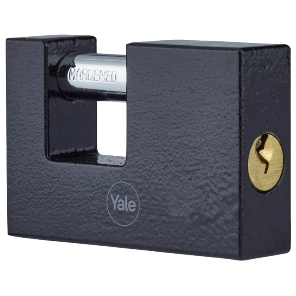 YALE Y113BL Series Cast Iron Shutter Padlock 75mm Y113BL/75/114/1 - Black