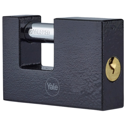 YALE Y113BL Series Cast Iron Shutter Padlock 75mm Y113BL/75/114/1 - Black