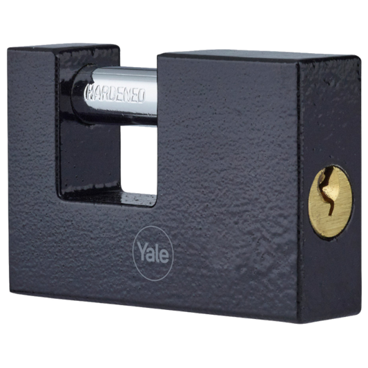 YALE Y113BL Series Cast Iron Shutter Padlock 75mm Y113BL/75/114/1 - Black