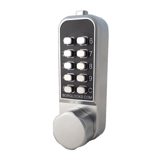 BORG LOCKS BL1506 Vertical Mini Cabinet Lock Easicode Pro c/w Cam BL1506 ECP - Satin Chrome