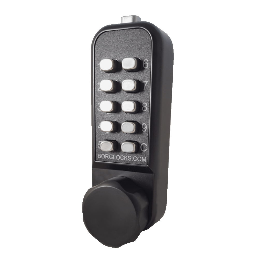 BORG LOCKS BL1506 Vertical Mini Cabinet Lock Easicode Pro c/w Cam BL1506 MG Pro - Black (Marine Grade Pro)