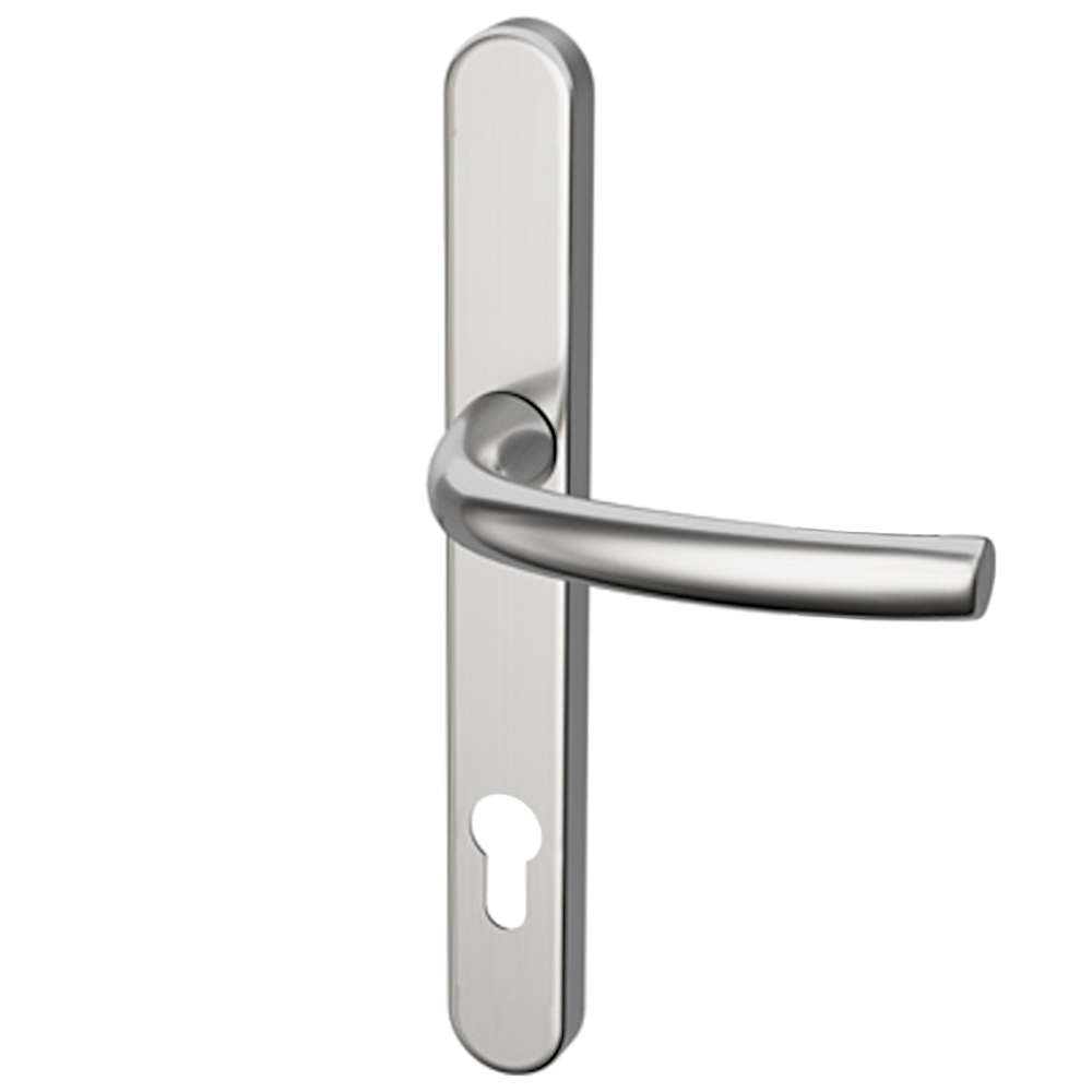 HOPPE Suited Lever/Lever Handle 240mm Backplate With 92mm Centres AR7550/3492 50021400 - Satin Chrome