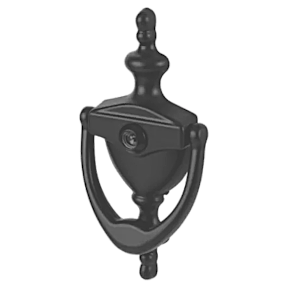 HOPPE Suited Traditional Knocker With 120 Degree Viewer AR727K 50022118 - Anthracite Grey