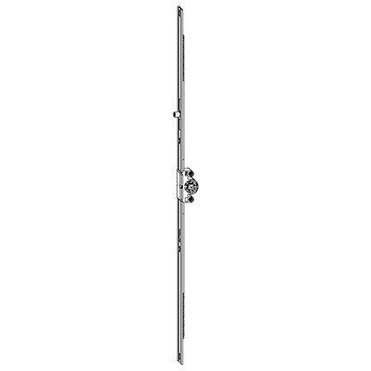 ROTO NT Espagnolette 15mm Backset With Centred/Variable Handle Height 400mm 259718 - Silver