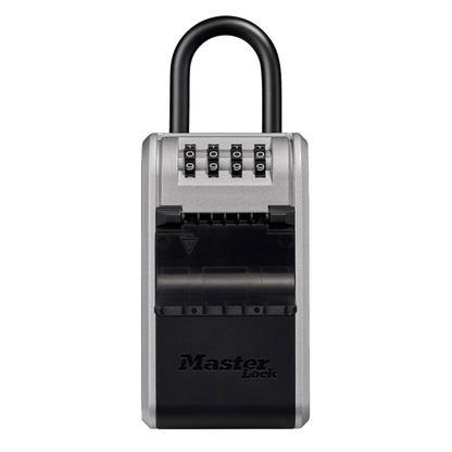 MASTER LOCK 5480EURD Portable Combination Key Box With Removable Shackle Resettable Combination With Shackle - Black & Grey