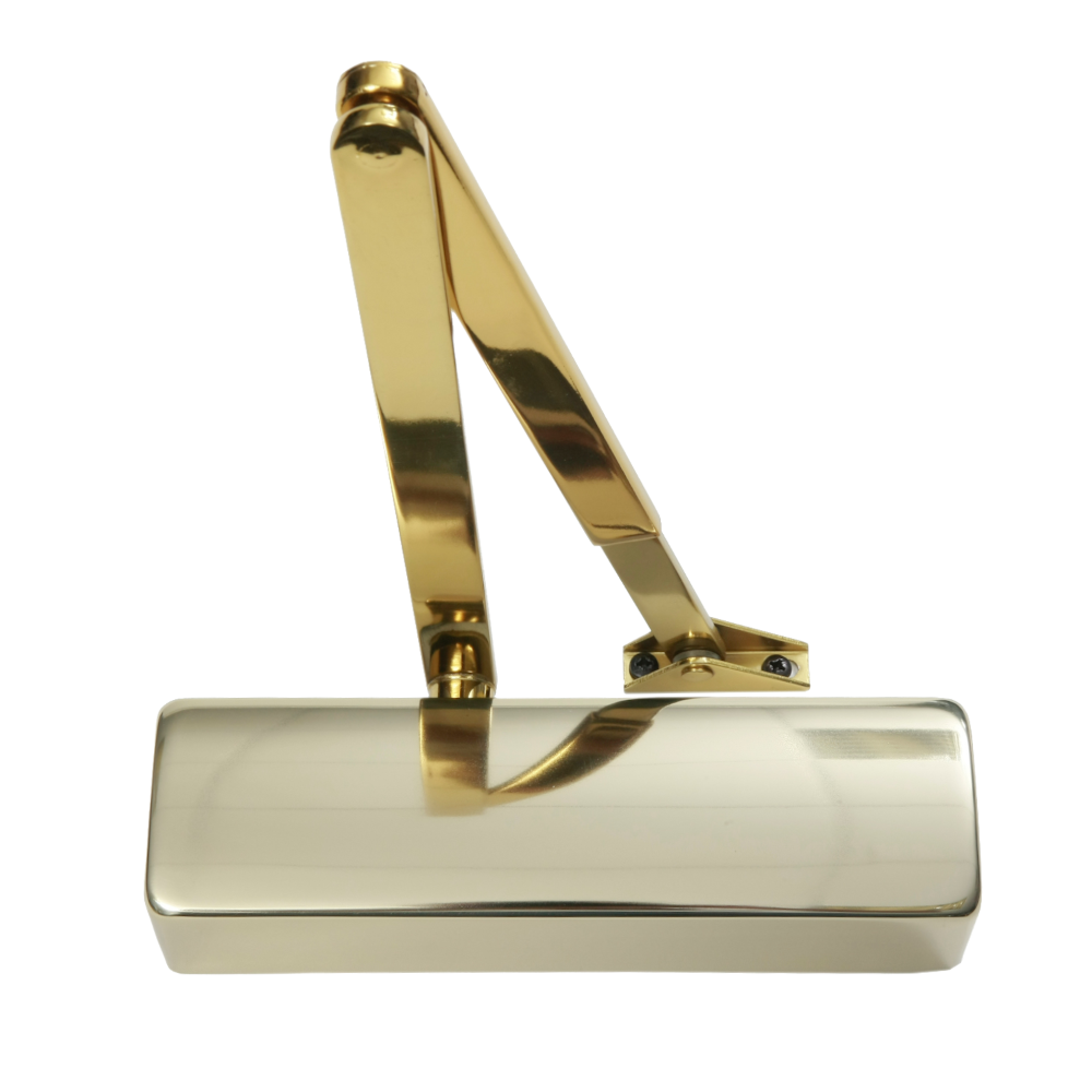 GEZE TS2000NV Size 2-4 Overhead Door Closer No Backcheck - Polished Brass