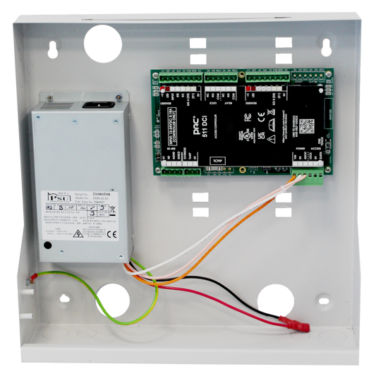 PAC 511 DCi Single Door IP Controller C/W 3.6A PSU 30511 In Metal Cabinet