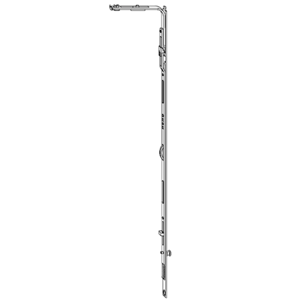 SIEGENIA Titan AF Walking Stick Corner Drive 765mm Silver - Galvanised