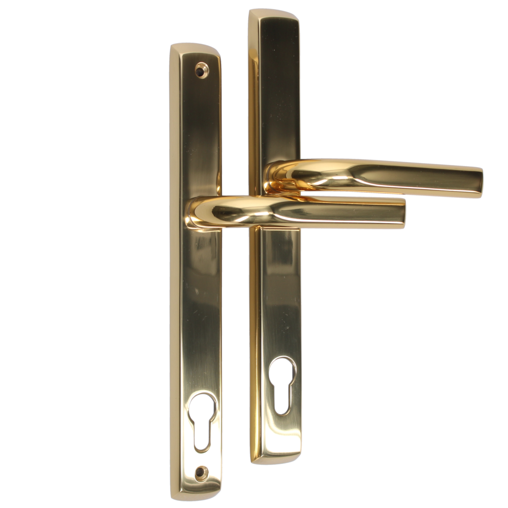 MILLENCO Lever/Lever Sprung Handle 117mm Centres Polished Gold