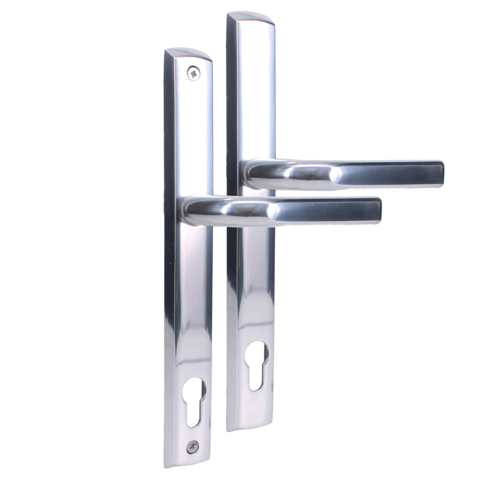 MILLENCO Lever/Lever Sprung Handle 117mm Centres Polished Silver