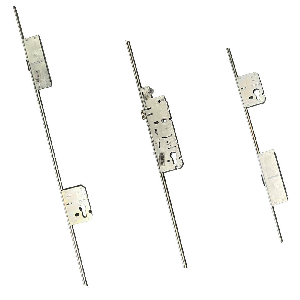 FULLEX XLC Crimebeater Flexi Lock Latch & Hookbolt Split Spindle 2 Deadbolts 45/92 20mm Faceplate