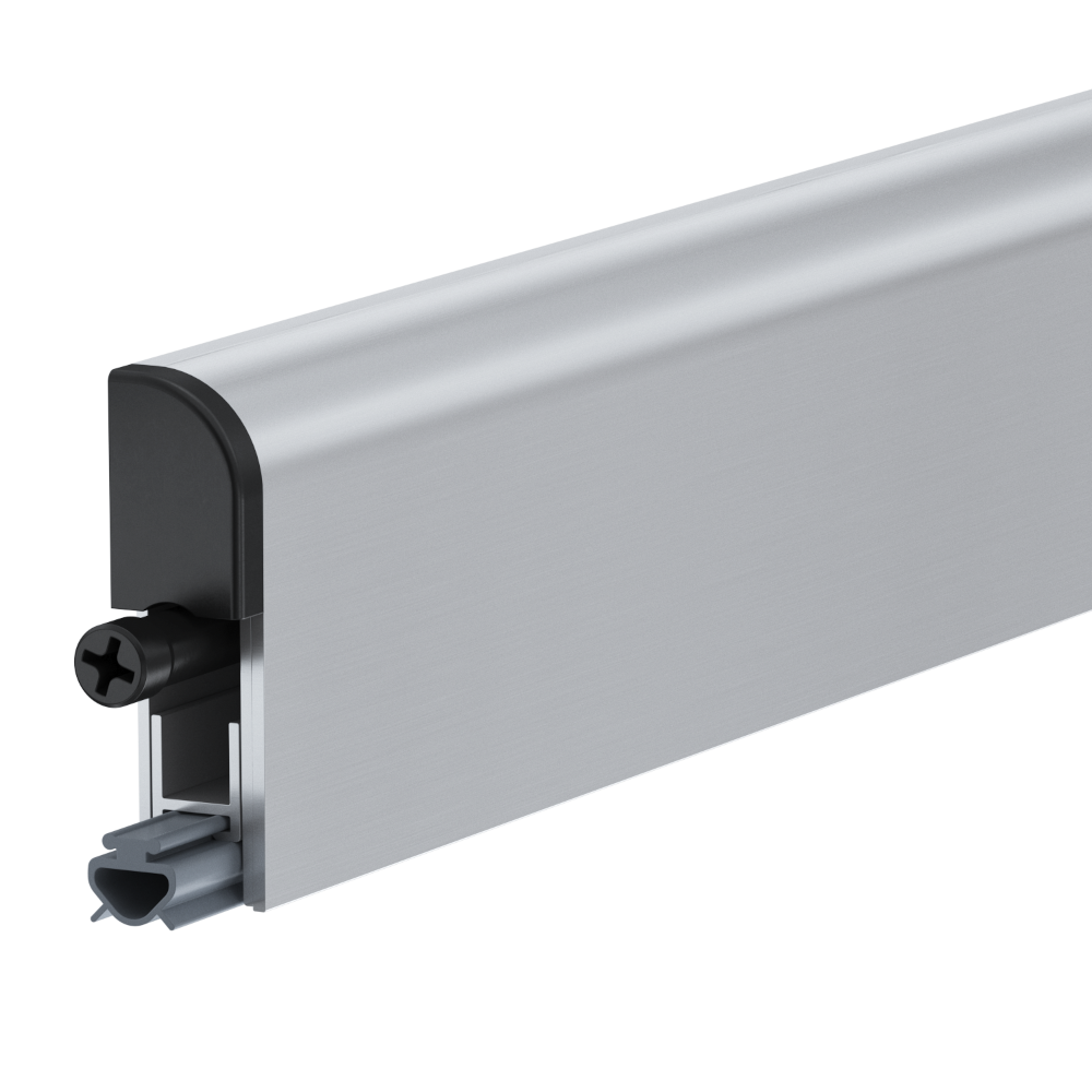 FIRESTOP Applic 38dB Automatic Drop Down Seal Face Fixed 730mm - Satin Anodised Aluminium