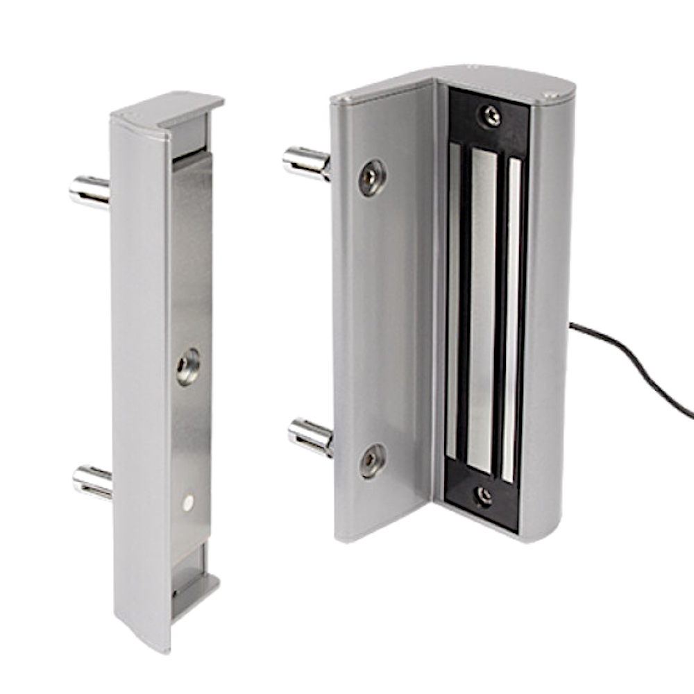 LOCINOX Surface Mounted MAGMAG3000 Electromagnetic Gate Lock Without Handle Silver