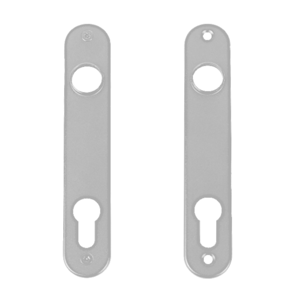 LOCINOX 3025 Pair of Escutcheons For Insert Locks Silver