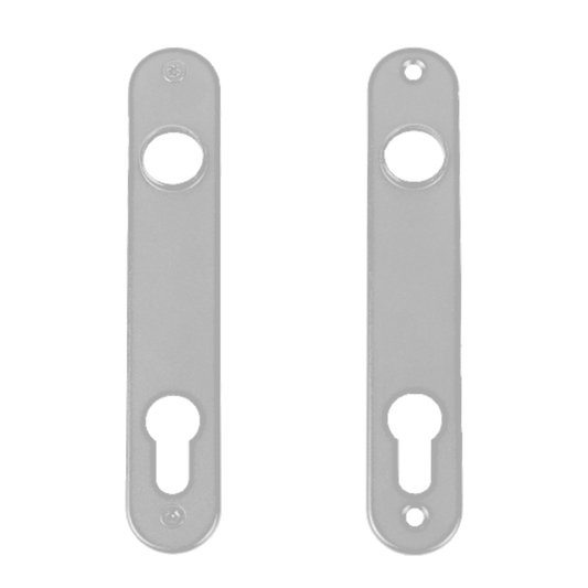 LOCINOX 3025 Pair of Escutcheons For Insert Locks Silver