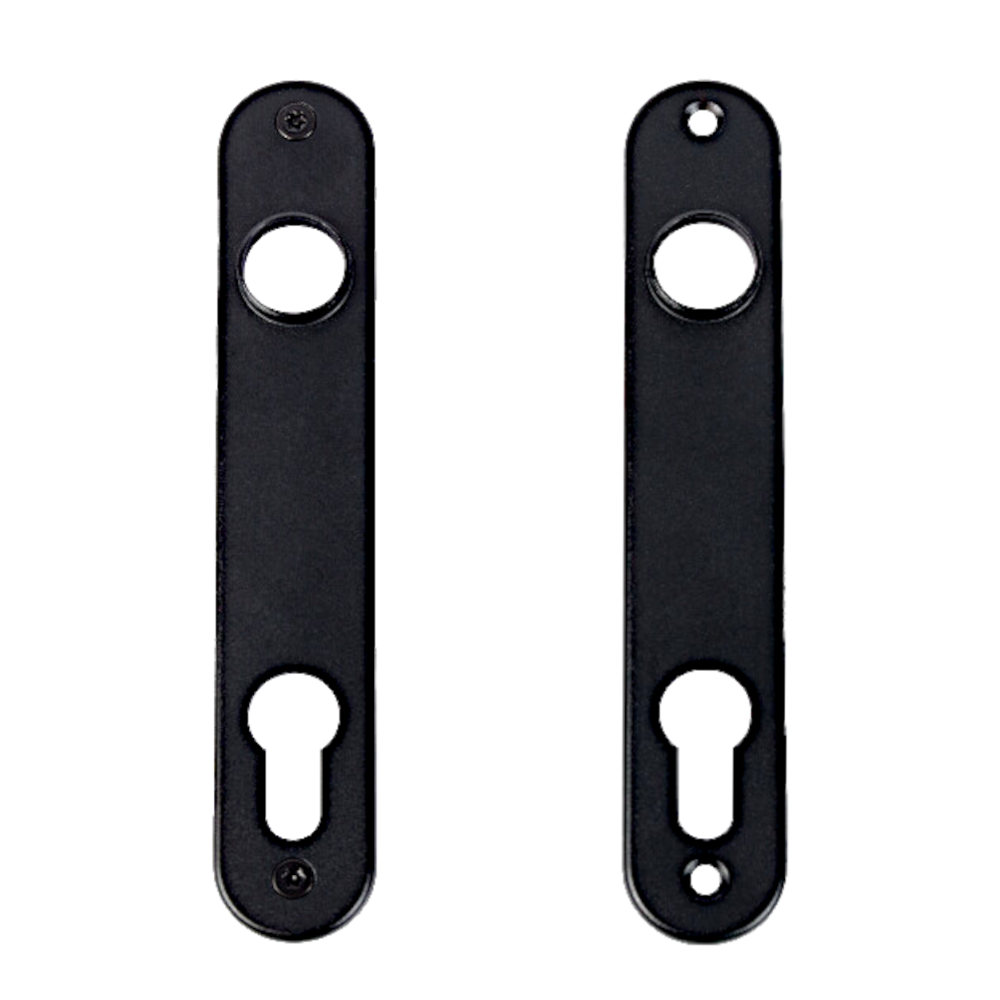 LOCINOX 3025 Pair of Escutcheons For Insert Locks Black