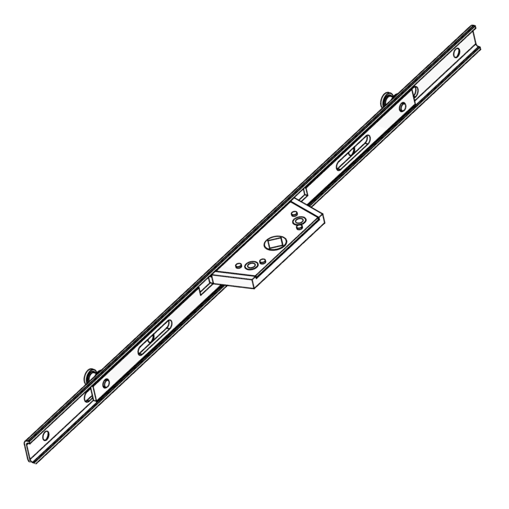 AVOCET Urail Espag Rod 16mm Faceplate & 8mm Cam With 25mm Backset 250mm - Silver