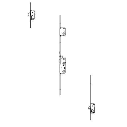 WINKHAUS AV4-F Heritage 2070 Auto Locking Latch & Deadbolt 20mm Radius 1770mm Length 2 Hook 45/92