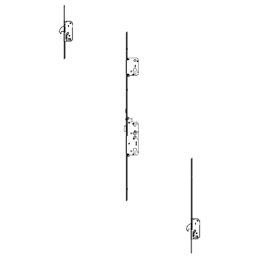 WINKHAUS AV4-F Heritage 2070 Auto Locking Latch & Deadbolt 20mm Radius 1770mm Length 2 Hook 45/92