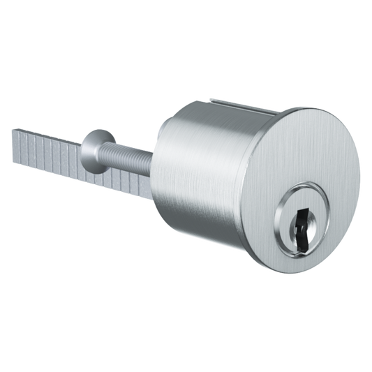 EVVA ICS AZG Rim Cylinder Keyed To Differ 003EI Keyed To Differ - Nickel Plated