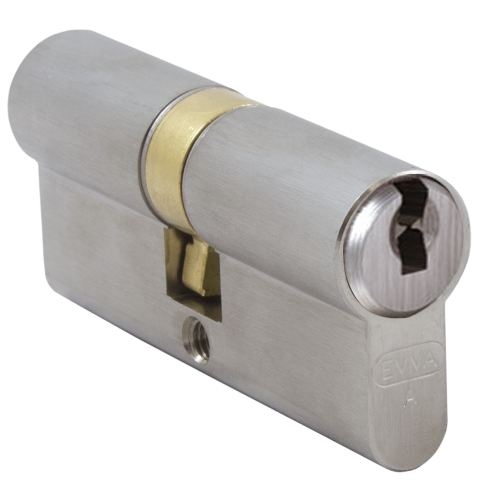 EVVA ICS S363 Euro Double Banham Cylinder Keyed To Differ 003EI Keyed To Differ - Nickel Plated