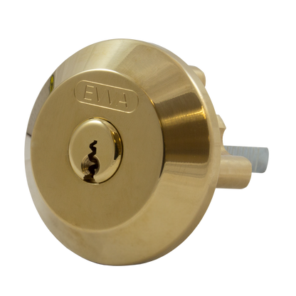 EVVA EPSnp SC1 Rim Cylinder Keyed To Differ 44BE1 - Polished Brass