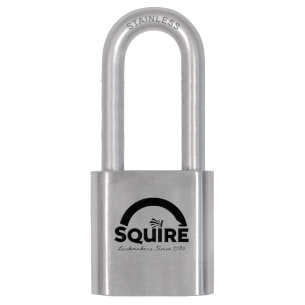 SQUIRE ST50S/2.5 Stainless Steel Stronghold Padlock Long Shackle Keyed To Differ - Stainless Steel