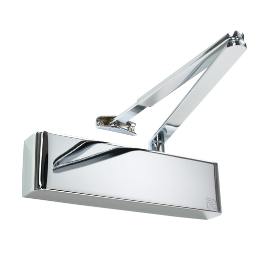 RUTLAND Fire Rated TS.9205 Door Closer Size EN 2-5 With Backcheck & Delayed Action Polished Chrome