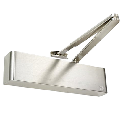 RUTLAND Fire Rated TS.9206 Door Closer Size EN 2-6 With Backcheck & Delayed Action Satin Nickel - Silver