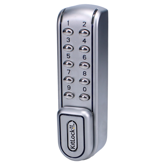 CODELOCKS KL1200 Battery Operated Digital Cabinet Lock Silver Grey