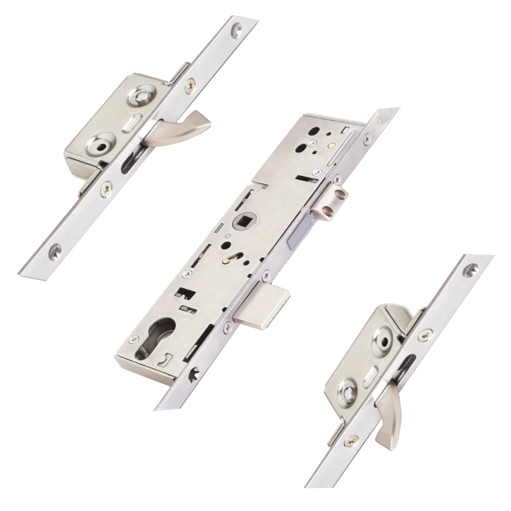 ERA 2 Small Hooks Split Spindle Latch & Deadbolt With 16mm Radius Faceplate 35/92