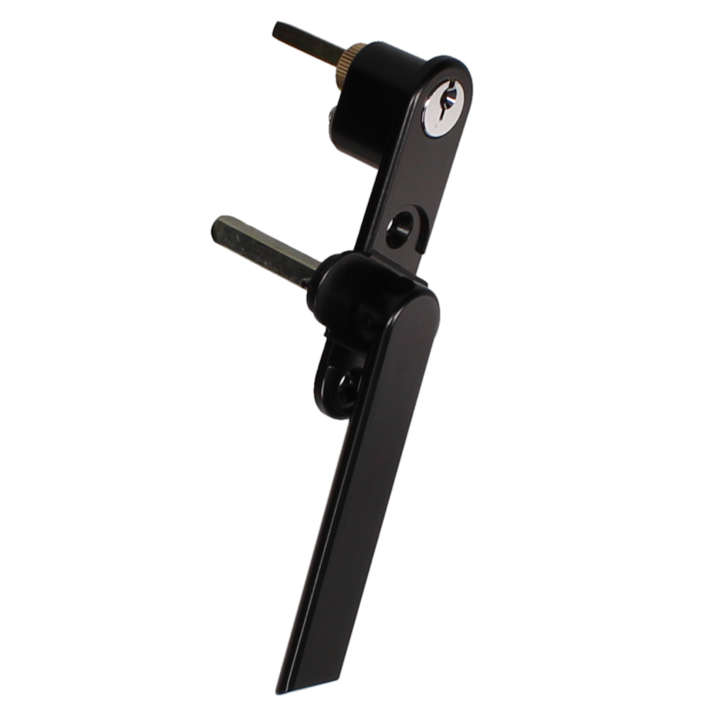 DEBAR Velte Bi-Fold Door Handle With Integrated Lock Black