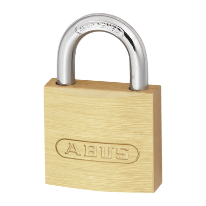 ABUS 713 Series Brass Open Shackle Padlock 30mm Keyed To Differ - Hardened Steel