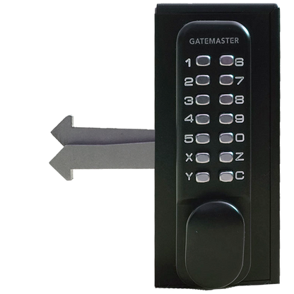 GATEMASTER SGLDS Single Sided Sliding Digital Gate Lock 40mm Frame Right Hand SGLDS40R - Black