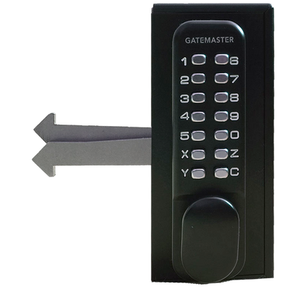 GATEMASTER SGLDS Single Sided Sliding Digital Gate Lock 50mm Frame Right Hand SGLDS50R - Black