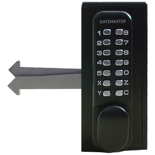 GATEMASTER SGLDS Single Sided Sliding Digital Gate Lock 60mm Frame Right Hand SGLDS60R - Black